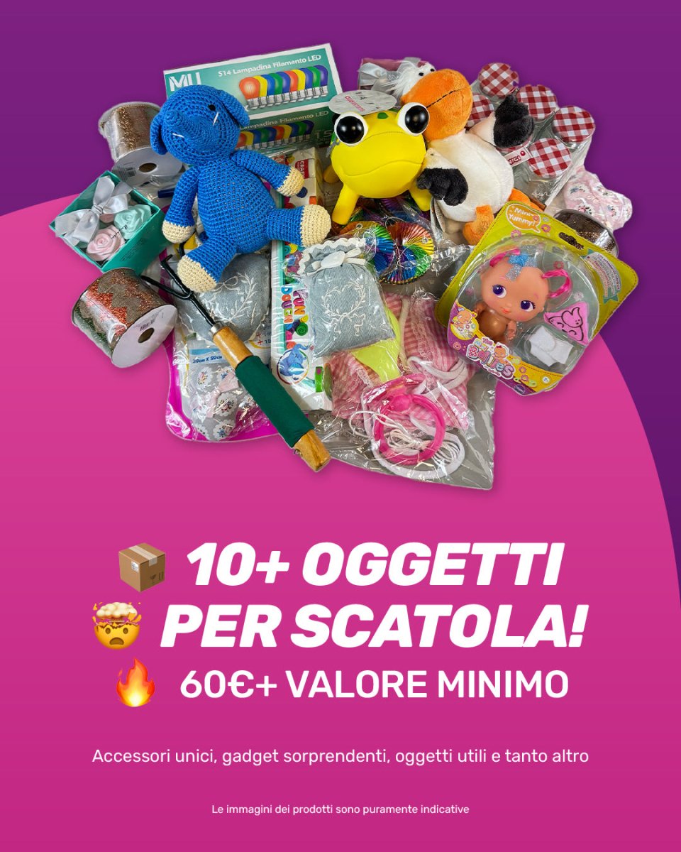 SCATOLA REGALO 3 KG di REGALI FUORI DI TESTA 🤯 - Bandolo