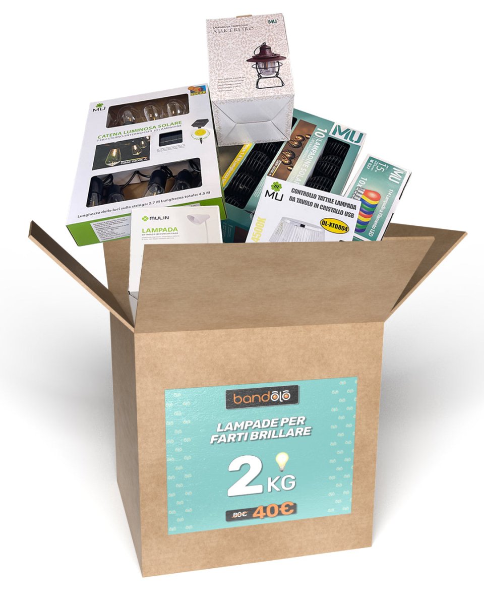 MISTERY BOX 2KG - LAMPADE PER FARTI BRILLARE💡 - Bandolo